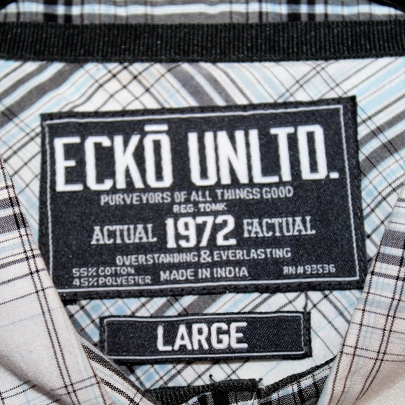 Ecko Unltd Plaid Button Down - Picture 3 of 5